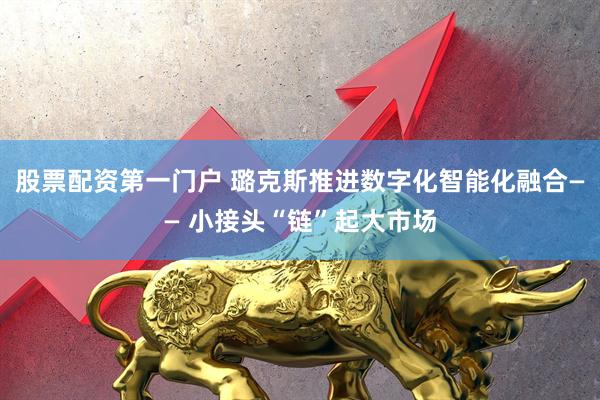 股票配资第一门户 璐克斯推进数字化智能化融合—— 小接头“链”起大市场